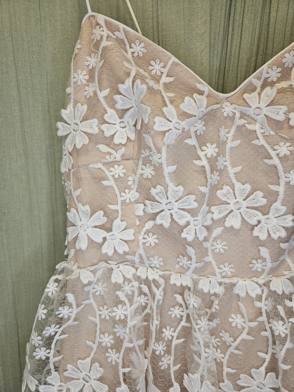 Endless Rose White Floral Lace Tiered Maxi Dress - Picture 6 of 8